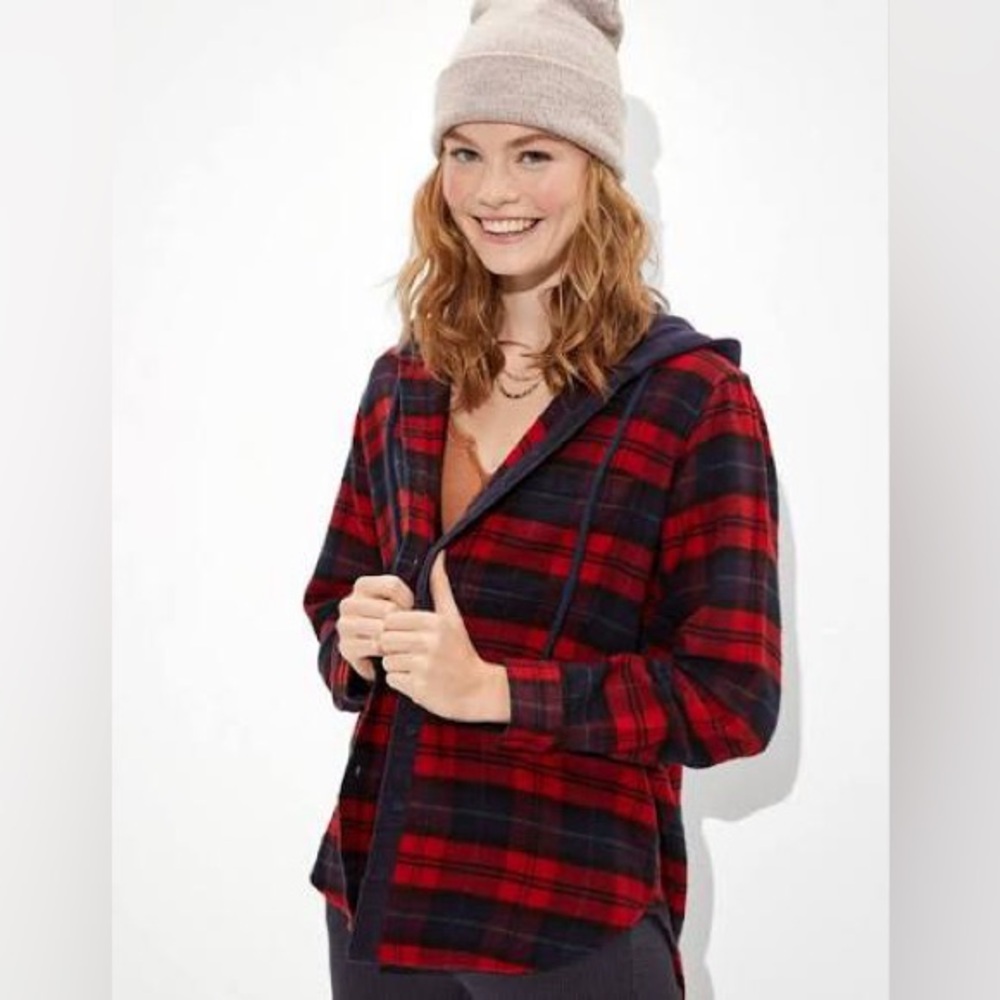 Cozy Cabin Flannel Hoodie
